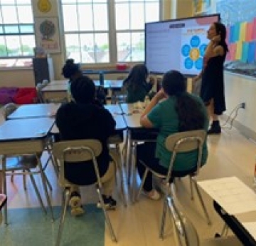 another staff member teaching