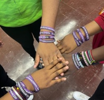 students hands